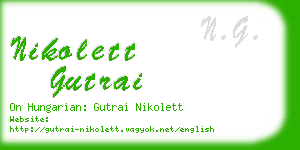 nikolett gutrai business card